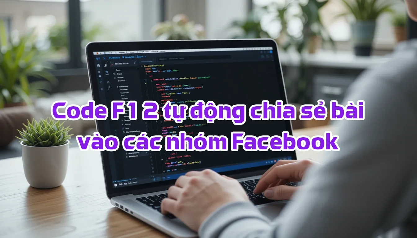 Code tự động chia sẻ bài viết vào nhóm Facebook bằng F12, giải pháp tiết kiệm thời gian cho người làm online
