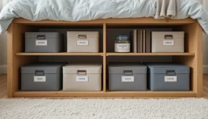 Hộp đựng đồ dưới gầm giường, không gian nhỏ gọn