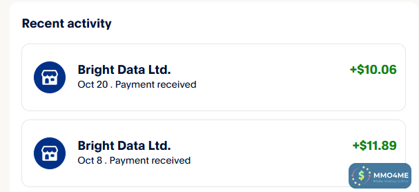 Bằng chứng thanh toán earnapp