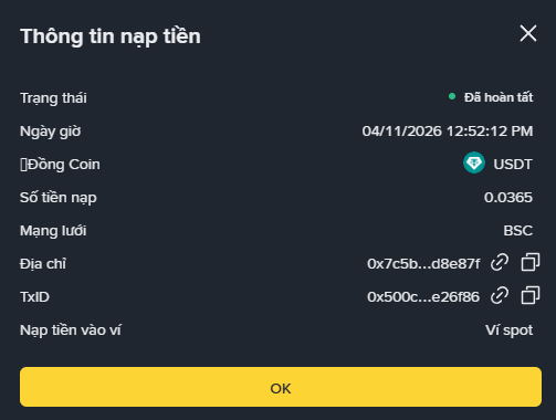 Proof rút tiền từ mailbux về ví