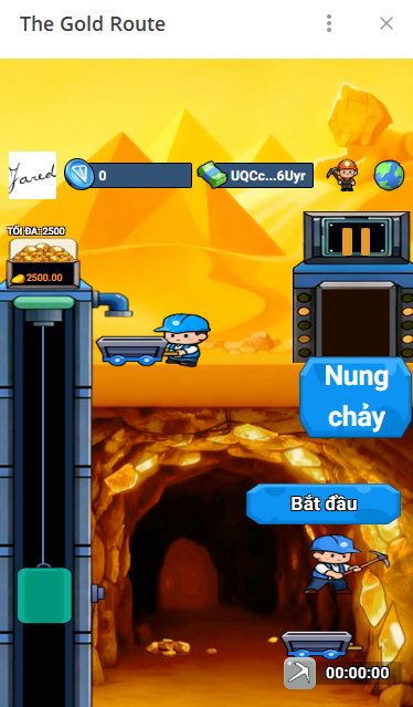 bot app telegram the gold route