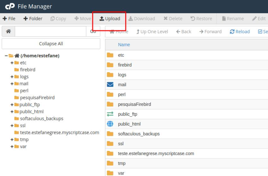 Tải bộ cài WordPress lên thư mục public_html